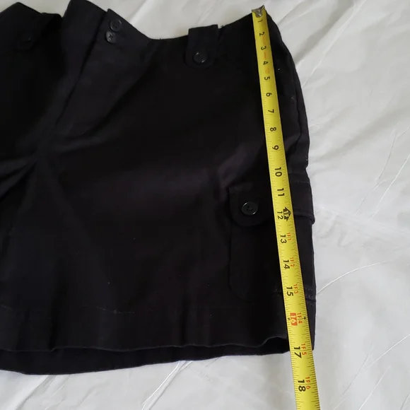 Lauren Ralph Lauren NEW 6-pocket Women's Shorts Linen Cotton NWT BLACK - Picture 12 of 14